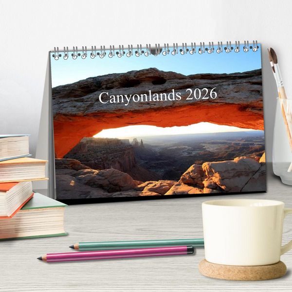 Produktbild: Canyonlands 2026 (Tischkalender 2026 DIN A5 quer), CALVENDO Monatskalender