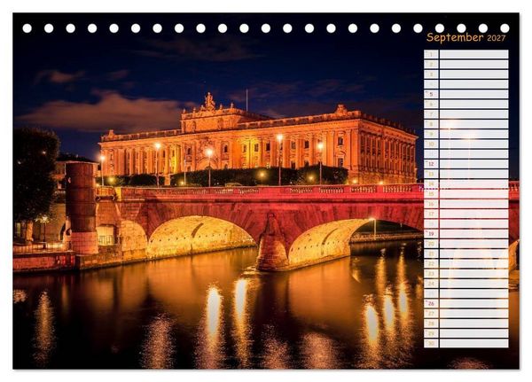 Produktbild: Stockholm - Nordische Sch&ouml;nheit (Tischkalender 2027 DIN A5 quer), CALVENDO Monatskalender