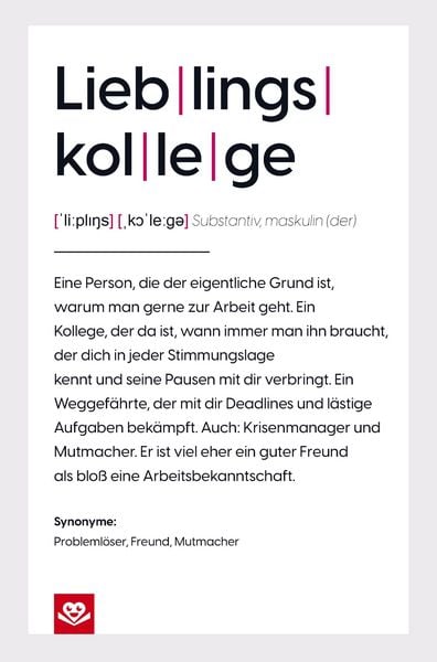 Produktbild: Lieblingskollege Notizbuch: Die wahre Definition