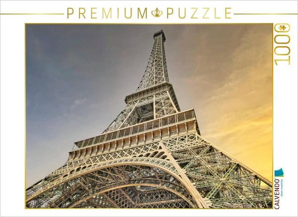 Produktbild: CALVENDO Puzzle Paris - Eiffelturm - Ikone der Architektur | 1000 Teile Lege-Gr&ouml;&szlig;e 64x48cm Foto-Puzzle f&uuml;r gl&uuml;ckliche Stunden