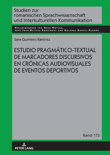 Produktbild: Estudio pragm&aacute;tico-textual de marcadores discursivos en cr&oacute;nicas audiovisuales de eventos deportivos