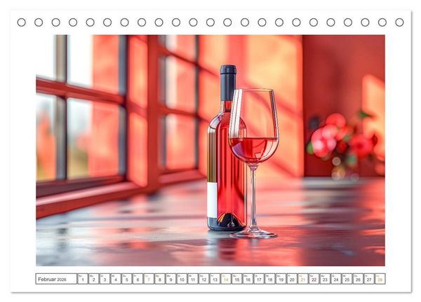 Produktbild: Der Weingenie&szlig;er (Tischkalender 2026 DIN A5 quer), CALVENDO Monatskalender