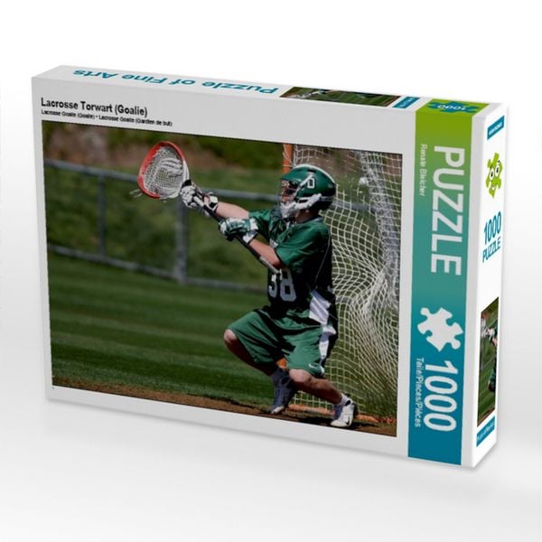 CALVENDO Puzzle Lacrosse Torwart (Goalie) | 1000 Teile Lege-Größe 64 × 48 cm Foto-Puzzle für glückliche Stunden
