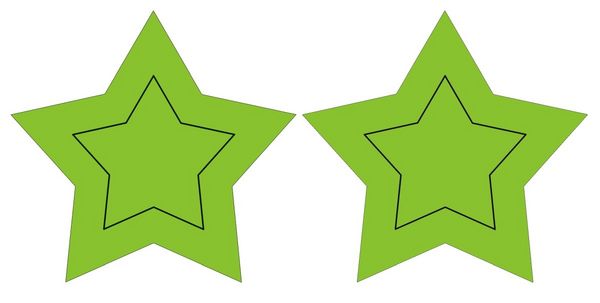 Produktbild: URSUS Laternenzeit Twinkle Star Neon, leuchtgr&uuml;n