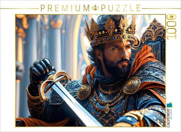 CALVENDO Puzzle Das Schwert des Königs ist die letzte Hoffnung | 1000 Teile Lege-Größe 64x48cm Foto-Puzzle für glückliche Stunden
