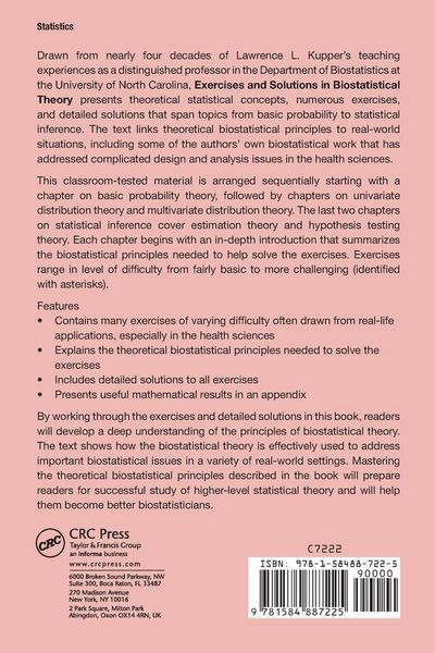 Produktbild: Exercises and Solutions in Biostatistical Theory