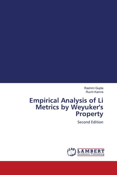 Produktbild: Empirical Analysis of Li Metrics by Weyuker's Property