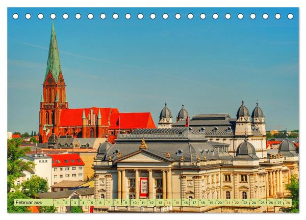 Produktbild: Schwerin - Welterbe (Tischkalender 2026 DIN A5 quer), CALVENDO Monatskalender