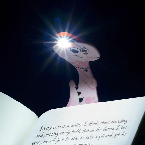 Produktbild: Flexilight Pals Leselicht Dino Pink &ndash; 2-in-1 LED-Leselicht