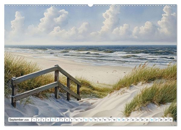 Produktbild: Meeresbrisen (hochwertiger Premium Wandkalender 2026 DIN A2 quer), Kunstdruck in Hochglanz