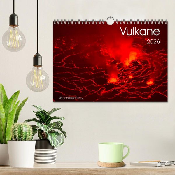 Produktbild: Vulkane 2026 (Wandkalender 2026 DIN A4 quer), CALVENDO Monatskalender