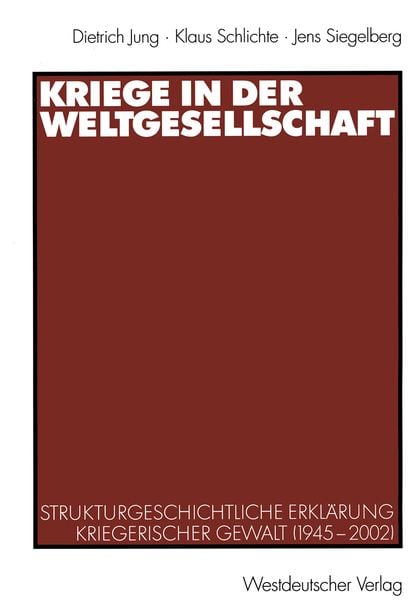 Produktbild: Kriege in der Weltgesellschaft