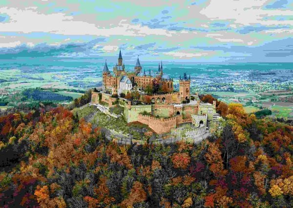 Produktbild: Erwachsenenpuzzle 1000 Teile - Burg Hohenzollern