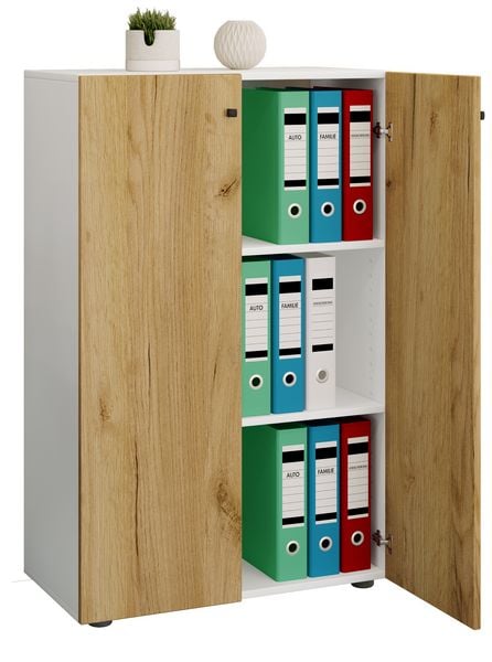 Produktbild: B&uuml;roschrank B&uuml;cher Ordner Aktenschrank Lona 3fach