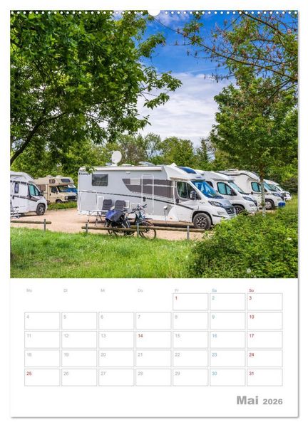 Produktbild: CAMPING-GL&Uuml;CK - Dein Urlaubsplaner (hochwertiger Premium Wandkalender 2026 DIN A2 hoch), Kunstdruck in Hochglanz