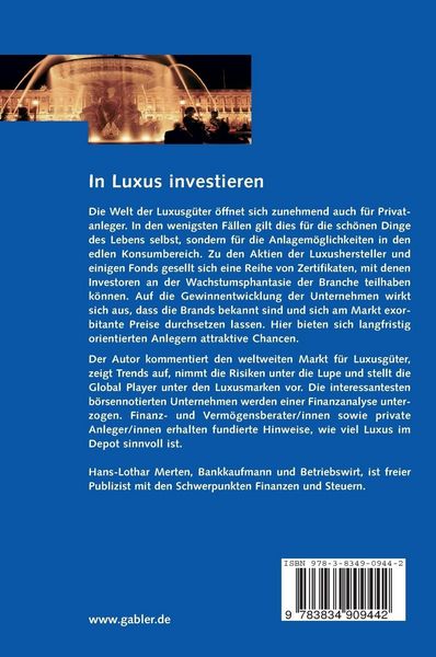 Produktbild: In Luxus investieren