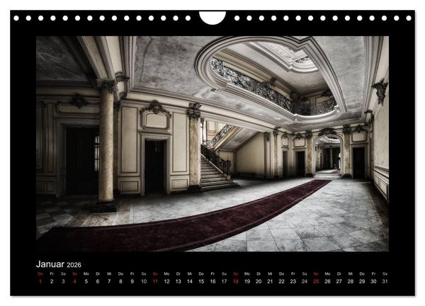 Produktbild: Lost Places - vergessene orte vergessener glanz (Wandkalender 2026 DIN A4 quer), CALVENDO Monatskalender