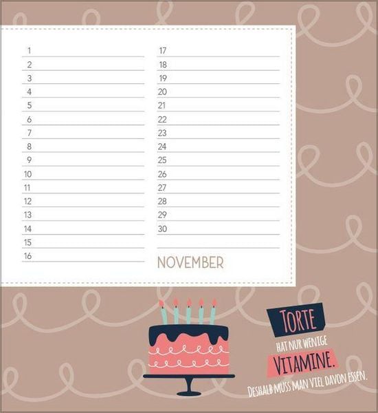 Produktbild: Geburtstagskalender Happy Mind