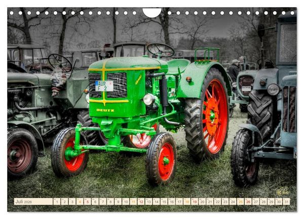 Produktbild: Oldtimer - Traktoren f&uuml;r Liebhaber (Wandkalender 2026 DIN A4 quer), CALVENDO Monatskalender