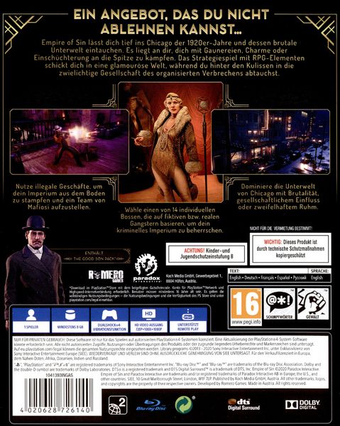 Produktbild: Empire of Sin (Day One Edition)