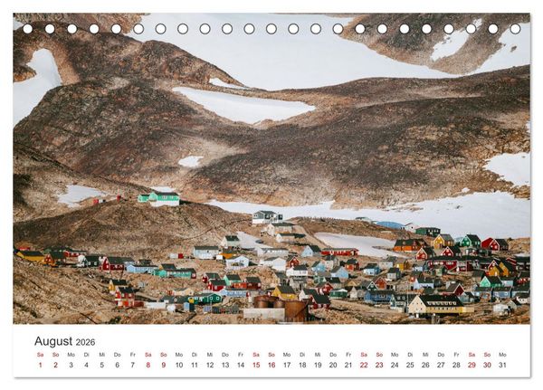 Produktbild: Zwischen den Eisbergen in Gr&ouml;nland (Tischkalender 2026 DIN A5 quer), CALVENDO Monatskalender