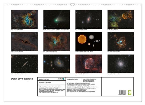 Produktbild: Deep-Sky Fotografie (Wandkalender 2026 DIN A2 quer), CALVENDO Monatskalender