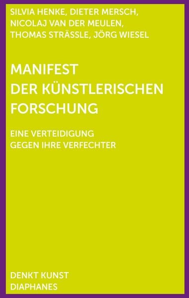 Produktbild: Manifest der K&uuml;nstlerischen Forschung