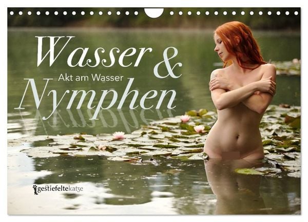 Produktbild: Wasser und Nymphen - Akt am Wasser (Wandkalender 2026 DIN A4 quer), CALVENDO Monatskalender