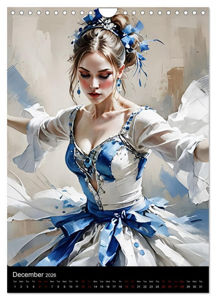 Produktbild: Dancing Elegance (Wall Calendar 2026 DIN A4 portrait), CALVENDO 12 Month Wall Calendar