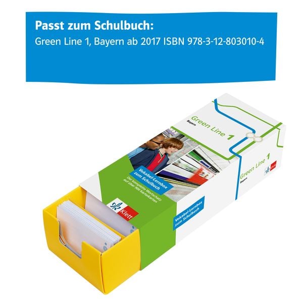 Produktbild: Vokabel-Lernbox zum Schulbuch. Green Line 1. Bayern. Klasse 5