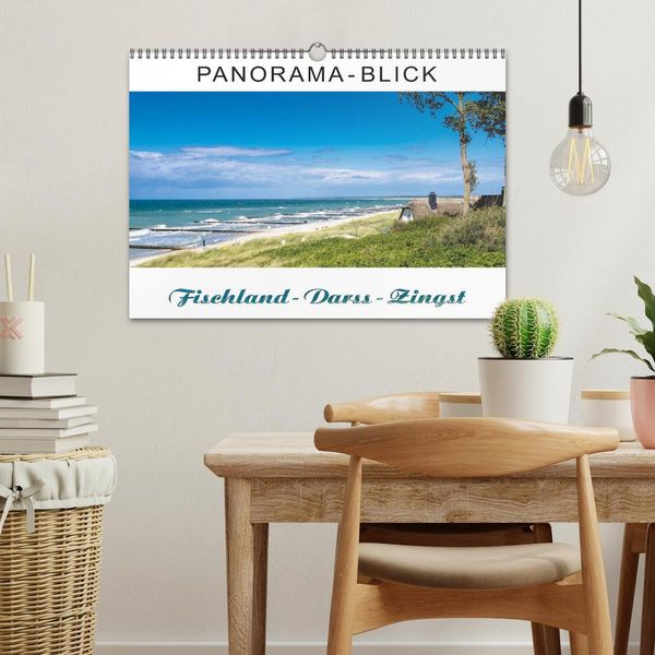 Produktbild: Panorama-Blick Fischland-Darss-Zingst (Wandkalender 2026 DIN A3 quer), CALVENDO Monatskalender