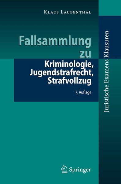 Produktbild: Fallsammlung zu Kriminologie, Jugendstrafrecht, Strafvollzug