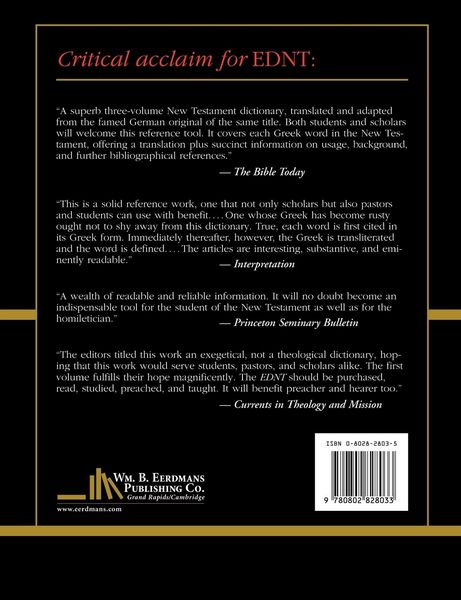 Produktbild: Exegetical Dictionary of the New Testament, Vol. 1