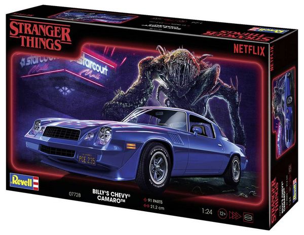 Produktbild: Revell 07728 Stranger Things Billy's Chevy Camaro Z/28 Automodell Bausatz 1:24