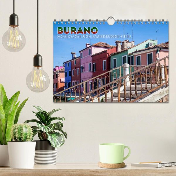 Produktbild: BURANO Charmante und farbenfrohe Insel (Wandkalender 2026 DIN A4 quer), CALVENDO Monatskalender