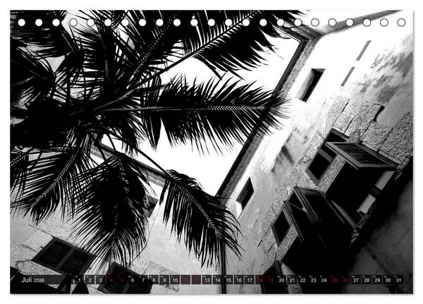 Produktbild: Mallorca monochrom (Tischkalender 2026 DIN A5 quer), CALVENDO Monatskalender
