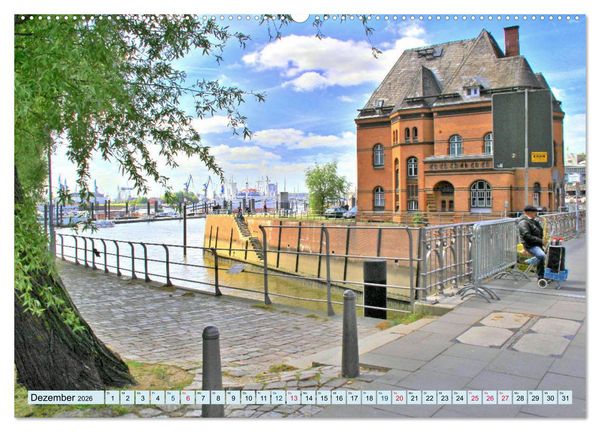 Produktbild: Hamburg - Ein Tag in der Speicherstadt (Wandkalender 2026 DIN A2 quer), CALVENDO Monatskalender