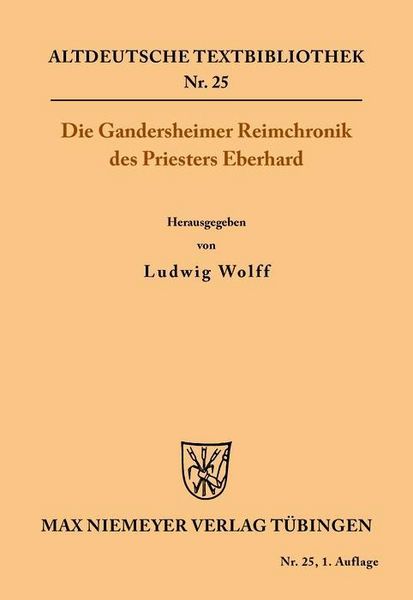 Produktbild: Die Gandersheimer Reimchronik