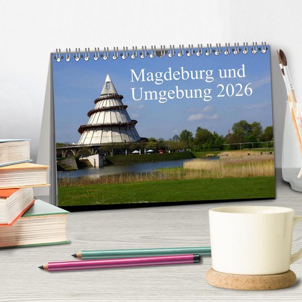 Produktbild: Magdeburg und Umgebung 2026 (Tischkalender 2026 DIN A5 quer), CALVENDO Monatskalender