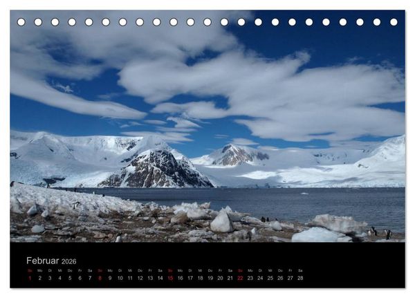 Produktbild: Antarktische Impressionen (Tischkalender 2026 DIN A5 quer), CALVENDO Monatskalender