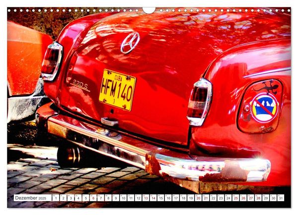Produktbild: Best of Ponton - Der Klassiker von Mercedes-Benz in Kuba (Wandkalender 2025 DIN A3 quer), CALVENDO Monatskalender