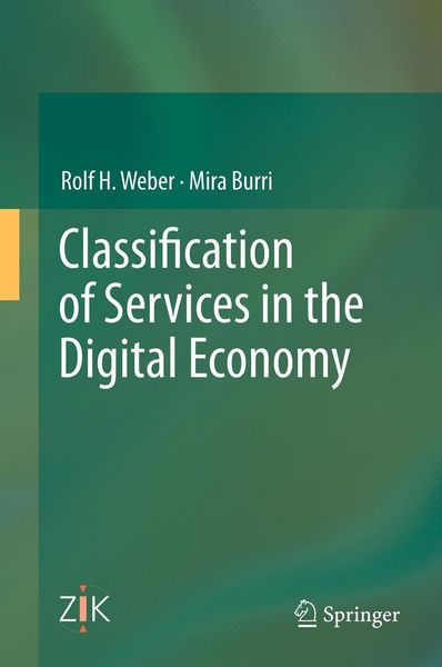 Produktbild: Classification of Services in the Digital Economy