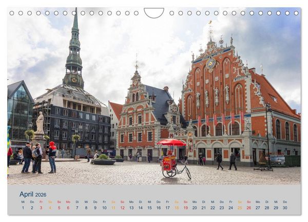 Produktbild: Charmante Baltische St&auml;dte entlang der Ostsee (Wandkalender 2026 DIN A4 quer), CALVENDO Monatskalender