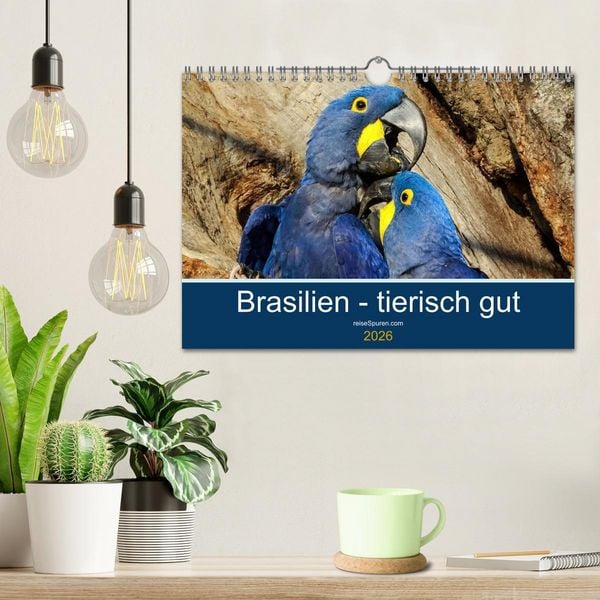 Produktbild: Brasilien tierisch gut 2026 (Wandkalender 2026 DIN A4 quer), CALVENDO Monatskalender