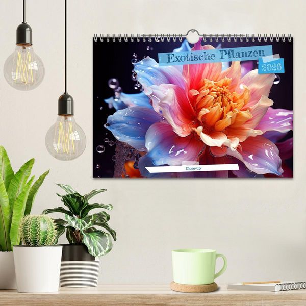 Produktbild: Exotische Pflanzen Close-up (Wandkalender 2026 DIN A4 quer), CALVENDO Monatskalender