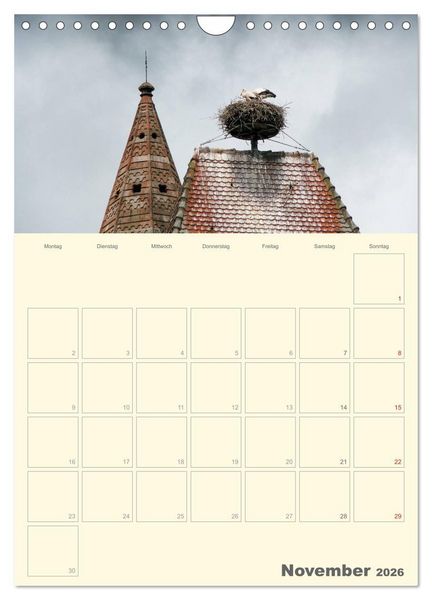 Produktbild: Unterwegs im Elsass &ndash; Terminplaner (Wandkalender 2026 DIN A4 hoch), CALVENDO Monatskalender