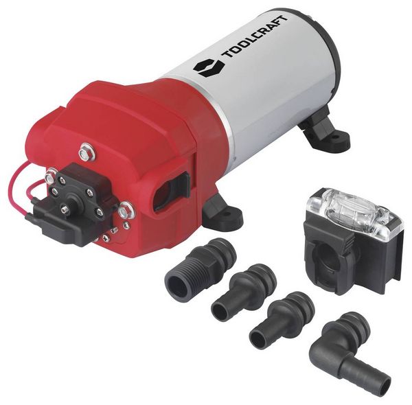 Produktbild: TOOLCRAFT TO-7159158 Niedervolt-Druckwasserpumpe 1020 l/h 12 V/DC