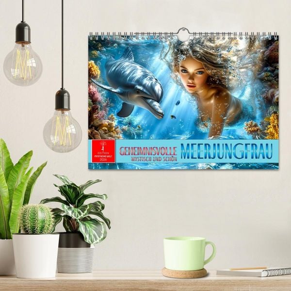 Produktbild: Geheimnisvolle Meerjungfrau (Wandkalender 2026 DIN A4 quer), CALVENDO Monatskalender
