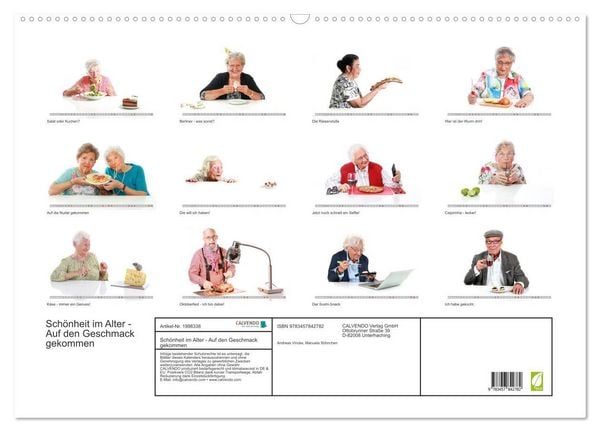 Produktbild: Sch&ouml;nheit im Alter - Auf den Geschmack gekommen (Wandkalender 2026 DIN A2 quer), CALVENDO Monatskalender