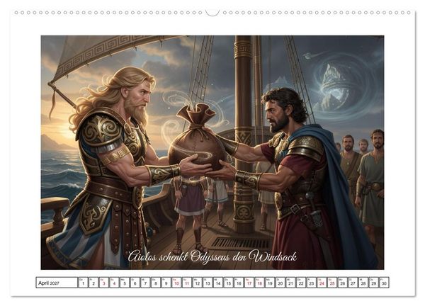 Produktbild: Die Irrfahrten des Odysseus (Wandkalender 2027 DIN A2 quer), CALVENDO Monatskalender